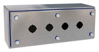 HAMMOND HYMPB4VSS Metal Enclosure, Push Button, Stainless Steel, 303 mm, 124 mm, 102 mm, IP69, IP69K