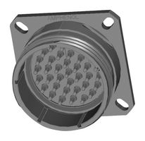 AMPHENOL AEROSPACE TVPS00DS-25-37P Circular Connector, TV Series, MIL-DTL-38999 Series III, Wall Mount Receptacle, 37 Contacts