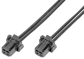 MOLEX 219652-1024 Cable Assembly, Micro-One 2.0 Receptacle to Micro-One 2.0 Receptacle, 2 Positions, 2 mm, 1 Row