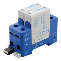 NVENT ERICO DT215020R Surge Protector, 120 V, Surge Protector, Type 1 CA & 2, 50 kA, 150 V, DIN Rail
