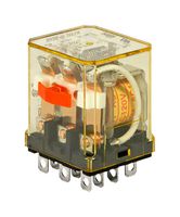 IDEC RH3B-ULCDC24V Power Relay, 3PDT, 24 VDC, 10 A, RH Series, Socket, Non Latching