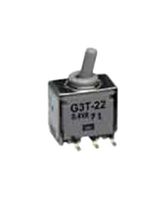 NKK SWITCHES G3T22AP Toggle Switch, Ultra Miniature, On-None-On, DPDT, Non Illuminated, G3T Series, Surface Mount