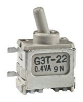 NKK SWITCHES G3T22AH Toggle Switch, Ultra-miniature, On-On, DPDT, Non Illuminated, G3T Series, Surface Mount