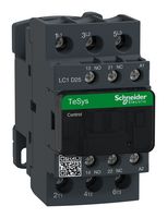 SCHNEIDER ELECTRIC LC1D25B7 Contactor, LC1D, 25 A, DIN Rail, 600 VAC, 3PST-NO, 3 Pole, 20 hp