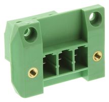 PHOENIX CONTACT DFK-PC 4/ 3-GF-7,62 Terminal Block, Header, 7.62 mm, 3 Positions, 20 A, 630 V, Screw Clamp Right Angle