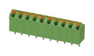 PHOENIX CONTACT SPTA 1/ 2-5,0 Wire-To-Board Terminal Block, 5 mm, 2 Positions, 24 AWG, 16 AWG, 1.5 mm², Push In