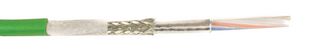 ALPHA WIRE 74005 GR002 Multiconductor Cable, Ethernet, Torsional Flex, Cat5, Shielded, 4 Conductor, 22 AWG, 500 ft