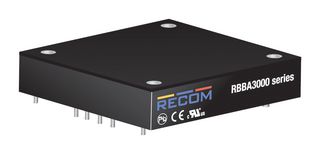 RECOM POWER RBBA3000-50 Non Isolated POL DC/DC Converter, Half Brick, 3 kW, 0 V, 60 V, 50 A