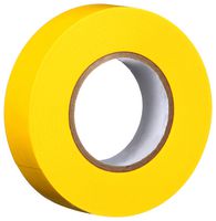 MULTICOMP PRO MP009235 Tape, Insulating, Rubber Adhesive, PVC (Polyvinyl Chloride), Yellow, 7 mil (0.18 mm), 66 ft