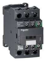 SCHNEIDER ELECTRIC LC1D38KUE Contactor, LC1D, 38 A, DIN Rail, Panel, 690 VAC, 3PST-NO, 3 Pole, 18.5 kW