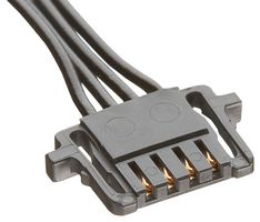 MOLEX 15131-0401 Cable Assembly, Pico-Lock Receptacle to Pico-Lock Receptacle, 4 Positions, 1 mm, 1 Row, 100 mm