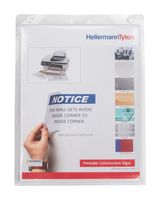 HELLERMANNTYTON 594-53789 Label, Laser Printable, 279.4 mm, 215.9 mm, Paper, White