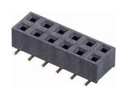HARWIN M20-7810645 PCB Receptacle, Board-to-Board, 2.54 mm, 2 Rows, 12 Contacts, Surface Mount Straight, M20 Series