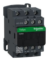 SCHNEIDER ELECTRIC LC1D12FE7 Contactor, 25 A, DIN Rail, 690 V, 3PST-NO, 3 Pole