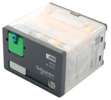 SCHNEIDER ELECTRIC RPM42FD Power Relay, 4PDT, 110 VDC, 15 A, Harmony RPM Series, Socket