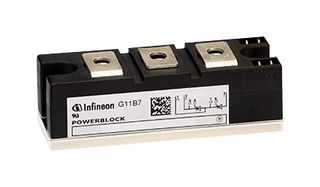 INFINEON TD162N16KOFHPSA1 Thyristor Module, Series Connected , 260 A, 1.6 kV, 5-Pin, Panel Mount