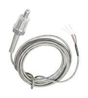 OMEGA TH-44004-1/4NPT-80 Thermistor Probe, Pipe-Plug, 2.252 kohm, 2 m Cable, 150 °C, Stripped Lead