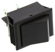 C&K COMPONENTS CN202J62S405QA Rocker Switch, Non Illuminated, DPST, On-None-Off, Black, Panel Mount, 16 A