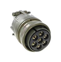 AMPHENOL AEROSPACE MS3106F24-10S Circular Connector, MIL-DTL-5015 Series, MS3106 Series, Straight Plug, 7 Contacts, Solder Socket