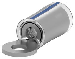 AMP - TE CONNECTIVITY 53415-1 Ring Tongue Terminal, M3.5, #6, 14 AWG, 2.62 mm², PIDG Series, Natural