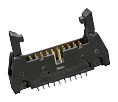 3M N3429-5203RB Pin Header, Wire-to-Board, 2.54 mm, 2 Rows, 26 Contacts, Through Hole Right Angle, 3000 Series