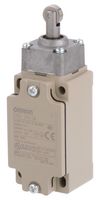 ARATAS (FORMERLY OMRON COMPONENTS) D4B-2A71N Limit Switch, IP67, Roller Plunger, DPST-NC, 10 A, 400 V, 18.63 N, D4B-N Series