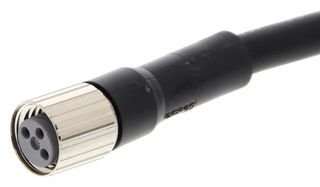 ARATAS (FORMERLY OMRON COMPONENTS) XS3F-M8PUR3S10M Sensor Cable, M8 Receptacle, Free End, 3 Positions, 10 m, 32.8 ft, XS3 Series