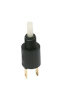 C&K COMPONENTS KM1101RR05Q Pushbutton Switch, KM Series, 6.35 mm, SPST-NO, Off-(On), Plunger for Cap, White