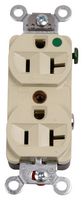 HUBBELL WIRING DEVICES HBL8300HI Power Entry Connector, Hospital Grade, Compact, 2P3W, NEMA 5-20R, Hospital Grade Power Entry, 20 A