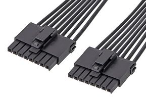 MOLEX 217465-1082 Cable Assembly, Ultra-Fit Receptacle to Ultra-Fit Receptacle, 8 Positions, 3.5 mm, 1 Row, 300 mm