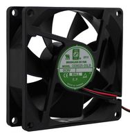 ORION FANS OD8025-05LB DC Axial Fan, 5 V, Square, 80 mm, 25 mm, Ball Bearing, 29 CFM