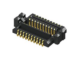 SAMTEC TLH-010-0.50-G-D-A-K Mezzanine Connector, Header, 0.5 mm, 2 Rows, 20 Contacts, Surface Mount, Copper Alloy