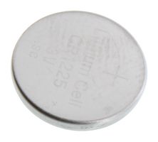 DANTONA INDUSTRIES CR1225 Battery, 3 V, Coin Cell, Lithium Manganese Dioxide, 50 mAh, Pressure Contact, 1