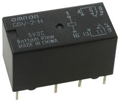 OMRON ELECTRONIC COMPONENTS G5V-2-H-DC5 Signal Relay, 5 VDC, DPDT, 1 A, G5V-2 Series, Through Hole, Non Latching