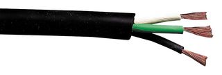 CAROL CABLE/GENERAL CABLE 01380.35T.01 Multiconductor Cable, Unshielded, 3 Conductor, 12 AWG, 250 ft, 76.2 m