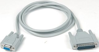 MULTICOMP SPC20038 Computer Cable, D Sub 25 Position Plug, D Sub 9 Position Receptacle, 6 ft, 1.8 m, Gray