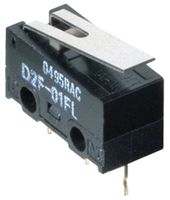 OMRON ELECTRONIC COMPONENTS D2F-01L-A Microswitch, Ultra Subminiature, Hinge Lever, SPDT, Solder, 100 mA, 30 V