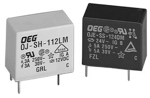 TE CONNECTIVITY - OEG 4-1419128-2 Power Relay, SPST-NO, 12 VDC, 5 A, OJE Series, Through Hole, Non Latching