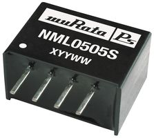 MURATA POWER SOLUTIONS NML0505SC Isolated Through Hole DC/DC Converter, SIP, 1:1, 2 W, 1 Output, 5 V