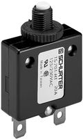 SCHURTER TS-701-HT-7 Thermal Circuit Breaker, TS-701 Series, 7 A, 1 Pole, 50 V, 250 V, Panel