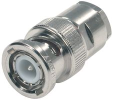 AMPHENOL RF 31-4541 RF / Coaxial Connector, BNC Coaxial, Straight Plug, Crimp, 50 ohm, RG59, Brass