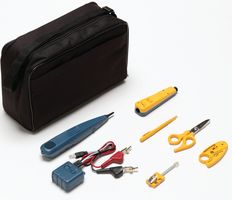 FLUKE NETWORKS 11289-000 Tool Kit, Tone/Probe, Impact Tool, 66/110 Cut Blade, D-Snips, Stripper, Modular Adapter