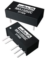 MURATA POWER SOLUTIONS NKA1212SC Isolated Through Hole DC/DC Converter, Miniature, ITE, SIP, 1:1, 1 W, 2 Output, 12 V