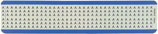 PANDUIT PCM-A Wire Marker, Card, Pre Printed, A to Z, 6.4mm x 38.1mm, Vinyl Cloth, Black, White