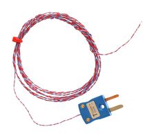 LABFACILITY XF-1166-FAR Thermocouple, Miniature Plug, ANSI, T, -75 °C, 250 °C, 16.4 ft, 5 m