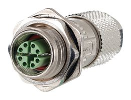METZ CONNECT MMF881A315-0001 Sensor Connector, M12, Female, 8 Positions, IDC / IDT Socket, Straight Cable Mount