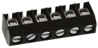 METZ CONNECT 31101106 Wire-To-Board Terminal Block, 5.08 mm, 6 Positions, 28 AWG, 14 AWG, 2 mm², Screw
