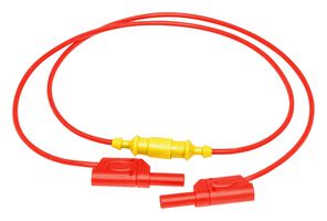 MUELLER ELECTRIC AI-000404-36-2 Banana Test Lead, 4mm Stackable Banana Plug, Shrouded, 4mm Stackable Banana Plug, Shrouded, 36 "