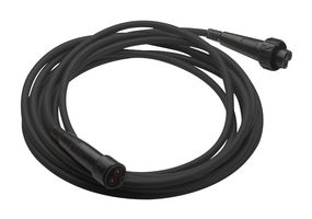 MEGGER 1006-460 Test Patch Lead, Hook Clips x 2, XLR Jack, 19.7 ft, 6 m, Black