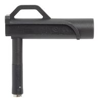POMONA 73106-0 Banana Test Connector, Jack, Cable Mount, 4 A, 1 kV, Nickel Plated Contacts, Black